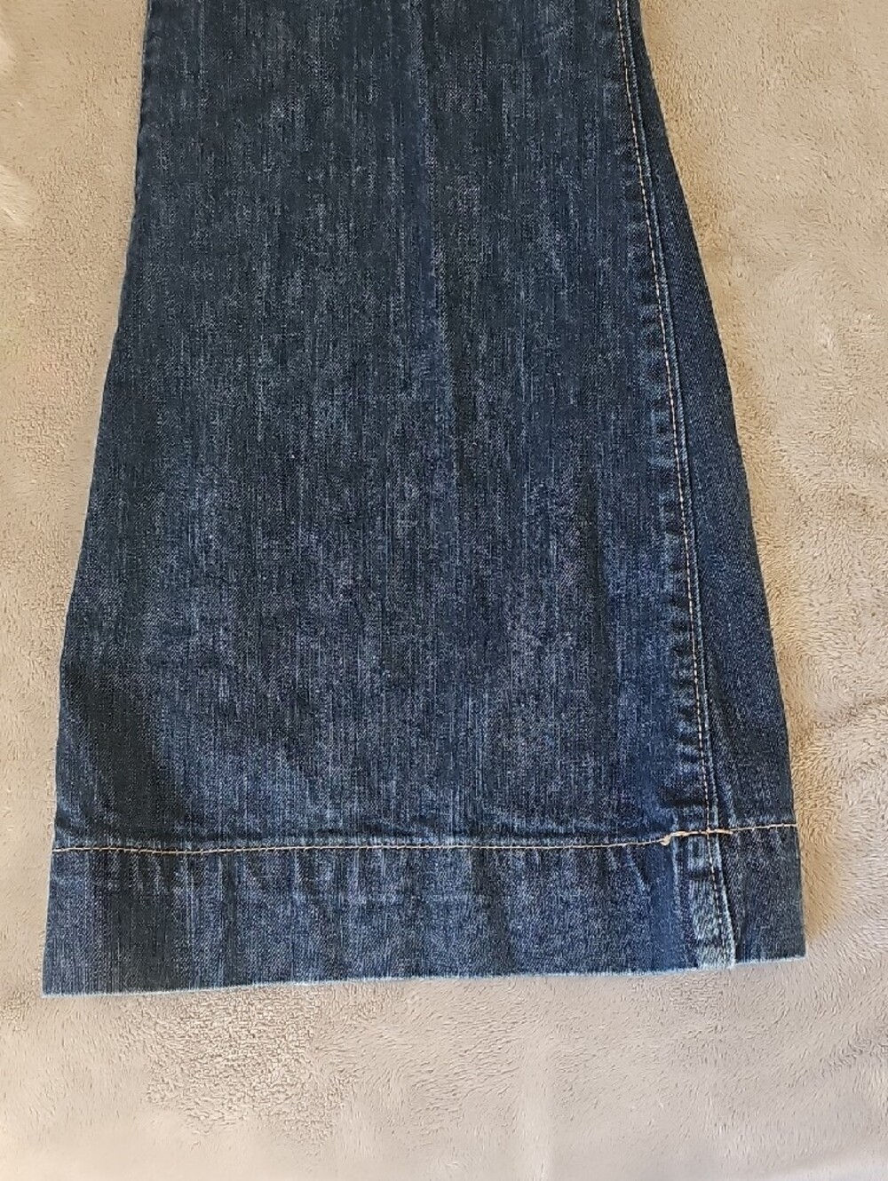 Dark Blue Women's Flared Jeans - Picture 13 of 15